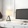 thumbnail image 4 of NEX Table Lamp Set of 2 Nightstand Lamp with Triangular Cone Base, 4 of 5