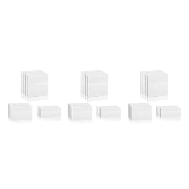 relayinert 12 Paquets Blanc Pratique Prise de Notes avec Haute Résolution Notes Autocollantes Transparentes Notes de Poste Polyvalentes 3 Ensembles