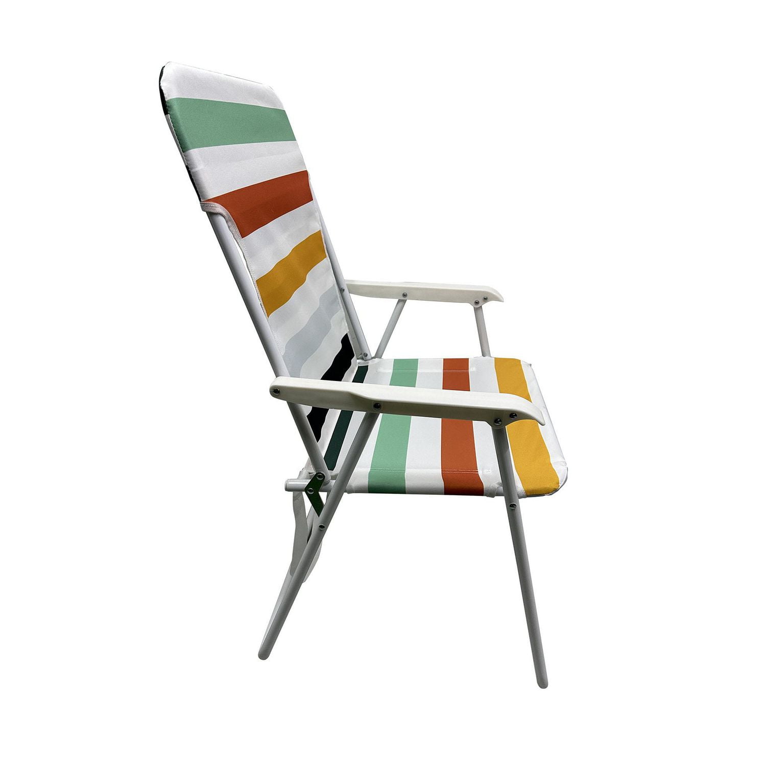 Chaise pliante de plage Mainstays, rayures multiples