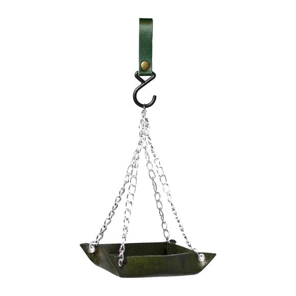 WMQPNNS New Trending Leather Bird Feeder Feeder Hanging Bird Feeder for Outdoor Patio Metal Chain Leather Bird Feeder Garden Decoration Todays Deals Clearance Sale