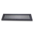 thumbnail image 2 of Air Return Grill 4″ x 24″ with 6″ x 26″ Faceplate – Contemporary Design HVAC Vent Cover, Cast Aluminum, Powder-Coated Repaintable Wall Ceiling Floor Cold Air Return Grille (VR102), 2 of 7
