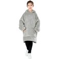 thumbnail image 1 of Comfty Couverture à Capuchon en Flanelle Sherpa en Molleton pour Adolescentes et Adolescents, 1 of 6