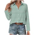 thumbnail image 4 of Wensltd Chemises Boutonnées pour Femmes Chic à Imprimé Floral Blouse à Manches Longues, 4 of 6