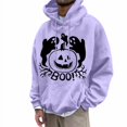 thumbnail image 1 of LUOGENLI Chandails à Capuche pour Hommes Graphiques Country Chandail à Capuche Graphique d'Halloween pour Homme Chandail Molletonné à Enfiler Décontracté Chaud Doublé Veste à Capuche pour l'Automne et l'Hiver Chandails à Capuche Confort pour Hommes Graphique Japonais Violet Taille TTG, 1 of 1