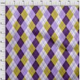 thumbnail image 4 of oneOone Rayon Lime Green Fabric Check Argyle Sewing Craft Projects Fabric Prints By Yard 56 Inch Wide, 4 of 4