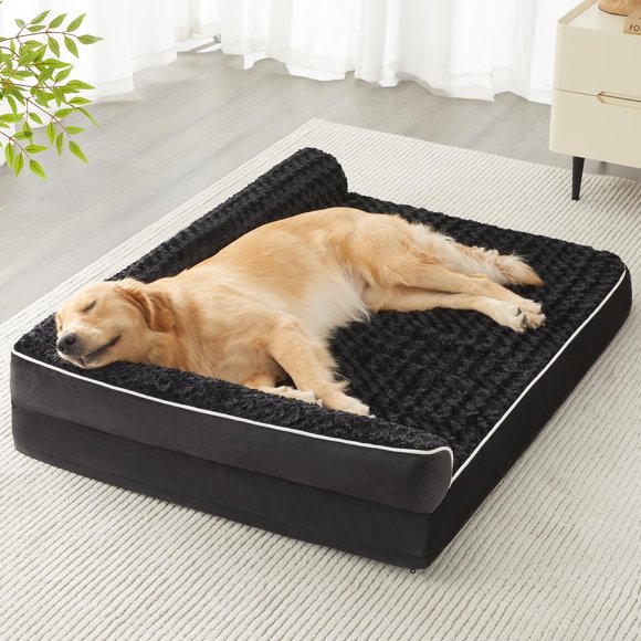 BFPETHOME Orthopedic Dog Beds for Large Dogs-Waterproof Sofa Pet Bed with Removable Washable Cover Big Dog Bed with Waterproof Lining and Nonskid Bottom Pet Bed for Large Dogs