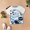 thumbnail image 2 of Cathalem Kids T-Shirt Short Sleeve Baseball Tee Tops,White 130, 2 of 5