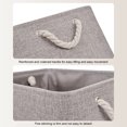 thumbnail image 3 of Maytalsory Sturdy Rope Handle Storage Bin Convenient And Reliable Storage Solution Beige 36*26*16 1Set, 3 of 6