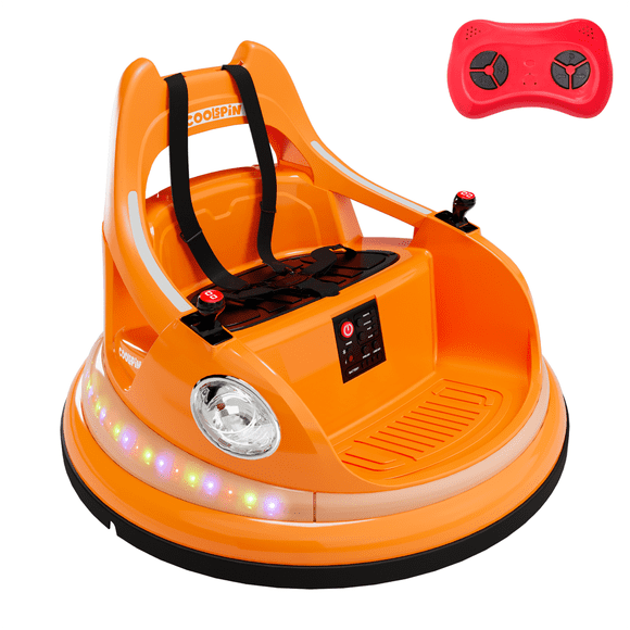 12V Toddlers Bumper Car – Electric Ride-On Toy for Kids with Remote Control, LED Lights, 360° Spin, 2 Speeds – Fun and Safe Bumping Toy Car for Boys & Girls