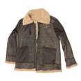 thumbnail image 3 of Men's Winter Casual Long Sleeve Zipper Turndown Collar Coat Jacket with Patchwork Style, 3 of 6