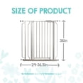 thumbnail image 2 of Regalo Easy Step 36" Extra Tall Metal Baby Safety Gate, Fits Openings 29-36.5 Inches, Platinum, 2 of 13