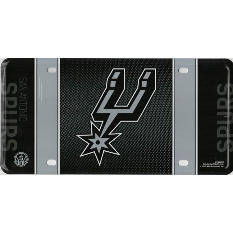 Plaque d'Immatriculation en Métal des San Antonio Spurs