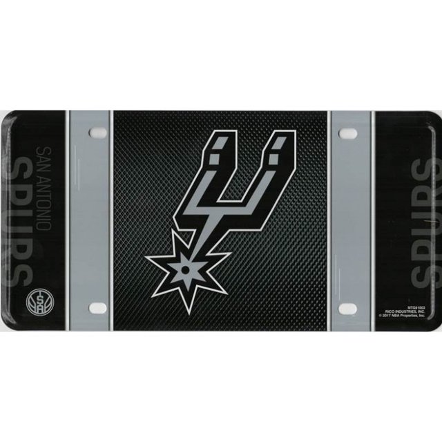 Plaque d'Immatriculation en Métal des San Antonio Spurs