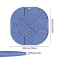 thumbnail image 3 of Silicone Mat for Air Fryer Countertop Protection 10.4x10.4 Inch Heat Resistant Trivet | Multifunctional Non-Slip Kitchen Mat for Hot Pots, Dishes, Baking | Thickened Raised Edges, Easy to Clean, 3 of 6
