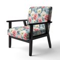 thumbnail image 3 of Designart "Carreaux pour Clans Contemporains" Chaise d'Appoint Rembourrée à Pois Roses - Fauteuil Moderne pour Chambre, 3 of 7