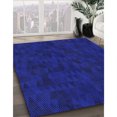thumbnail image 3 of Ahgly Tapis Rectangulaire Lavable en Machine Intérieur Transitionnel Bleu Terre, 2 Pieds x 3 Pieds, 3 of 7