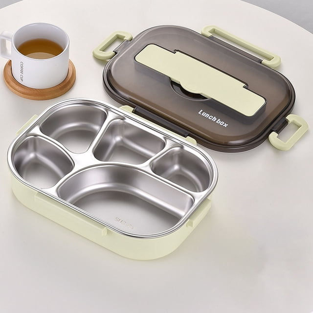 EGNMCR Lunch Bags for Women Lunch Box Bento Box Thermal Insulation Bento 5 Cells Lunch Box Tableware Set Portable Lunch Box Student Lunch Box lunch tableware