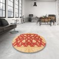 thumbnail image 3 of Ahgly Company Tapis d'Intérieur Rectangulaire Abstrait Rouge Écarlate, 2 Pieds x 3 Pieds, 3 of 6