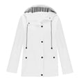 thumbnail image 1 of MeetoTime Manteau de Pluie Imperméable pour Femme Mi-Long à Capuche Coupe-Vent Extérieur Randonnée Imperméable Tailles Régulières et Plus, 1 of 5