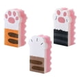 thumbnail image 3 of MasteelfCA 3Pcs Cat Claw Sponge Kitchen Cleaning Cloth Dishwashing Sponge Thickened Sponge, 3 of 7
