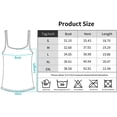 thumbnail image 2 of Women's Cotton Tank Top Adjustable Wide Strap Camisole with Shelf Bra Undershirt, 2 of 7