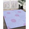 thumbnail image 3 of Ahgly Company Machine Washable Indoor Rectangle Transitional Heavenly Blue Area Rugs, 7' x 9', 3 of 7