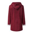 thumbnail image 5 of PVCS Womens Warm Faux Coat Jacket Winter Button Solid Long Sleeve Outerwear, 5 of 5