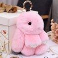 thumbnail image 4 of Lubelski Bunny Keychain Super Soft Faux Plush Lovely Rabbit Doll Plushies Backpack Decor Colored Stuffed Rabbit Pendant Children Doll Toy Birthday Gift, 4 of 8
