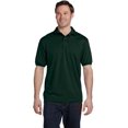 thumbnail image 3 of Hanes Cotton-Blend Men`s Jersey Polo, M, Deep Forest, 3 of 7