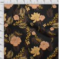 thumbnail image 4 of oneOone Polyester Lycra Brown Fabric Florals Dress Material Fabric Print Fabric By The Yard 56 Inch Wide, 4 of 4
