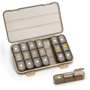 WANGQI Pill Organizer 3 Times A Day, Pill Box 7 Day - Weekly Travel Medicine Organizer Box, Large Pill Container Holder Vitamins Case Pill Dispenser