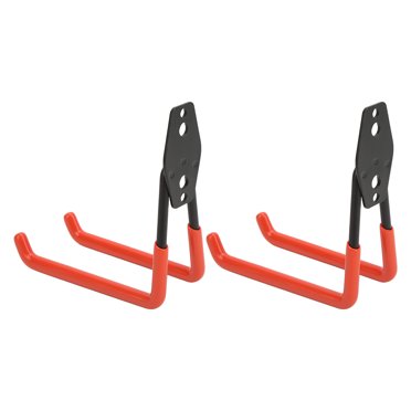 Crochets de Rangement pour Outils de Garage, Crochets Muraux en Métal Orange Crochets Muraux Robustes Caractéristiques de Premier Plan