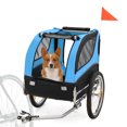 thumbnail image 1 of Costway Remorque pour Chien Pliable, Chariot pour Animal de Compagnie avec 3 Entrées pour Voyage, 1 of 9
