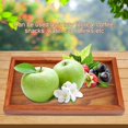 thumbnail image 2 of Greensen Rectangle Wooden Tea Tray Serving Table Plate Snacks Food Storage Dish for Hotel Home , Tea Serving Plate , Tea Tray, 2 of 8
