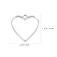 thumbnail image 2 of 20Pcs Decorative Pendants DIY Jewelry Accessories Heart Shaped Necklace Pendants, 2 of 7