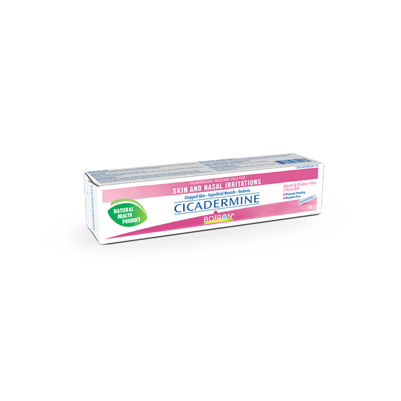 Boiron Cicadermine – Médicament Homéopathique pour Irritations Cutanées et Nasales, Peau Gercée, Soulagement des Plaies et des Rougeurs (18 g)