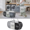 thumbnail image 2 of Laundry Hamper with Three Compartments for Sort and Storage Durable Portable Clothes Organizer for Dorm Laundry Room or Travel, 2 of 6