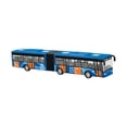 thumbnail image 2 of Diecast Bus Toy Two Section Articulated Bus Toy, Metal Decoration Alloy Pull Back Bus Simulation Transit Bus Model for Reward blue, 2 of 8