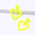 thumbnail image 3 of mmirethe Multiple Colors Available Love Heart Shaped Earrings For Fashionable Statement Wide Applications Beige, 3 of 6