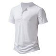 thumbnail image 4 of Kcodviy Été Hommes T-Shirt Slub Hommes T-Shirts Décontractés T-Shirt Graphique Hommes Décontracté T-Shirts à Col en V pour Hommes T-Shirt à Manches Courtes pour Hommes, 4 of 4