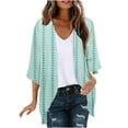 thumbnail image 1 of Pisexur Veste pour Femmes, Cardigans à devant Ouvert, Manteaux Trench, Vestes d'Automne, Mode Féminine Décontractée, Cardigan Imprimé à Manches Longues, Haut, 1 of 5