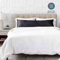 thumbnail image 4 of Bare Home Satin Body Pillowcase - Luxury Pillowcase - Soft and Smooth - Breathable - Envelope Closure, Black, 4 of 6