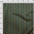 thumbnail image 2 of oneOone Polyester Lycra Fabric Leaves & Floral Block Print Sewing Fabric BTY 56 Inch Wide, 2 of 4