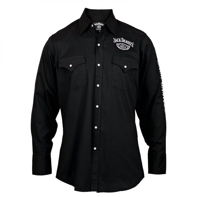 Jack Daniel's Long Sleeve Button Up Shirt-Medium