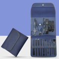 thumbnail image 4 of XYAIYT 16pcs Stainless Steel Nail Clippers Set with Folding Bag Cutter Kit and Scissors Portable Manicure Set for Home and Travel Includes High Grade Leather Case Rustproof, 4 of 4