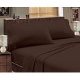 thumbnail image 1 of Italian Design 1800 Series Egyptian Comfort Super Soft Embroidery 4 Piece Sheet Set (King, Brown), 1 of 1