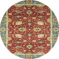 thumbnail image 1 of Ahgly Company Indoor Round Abstract Red Oriental Area Rugs, 5' Round, 1 of 6
