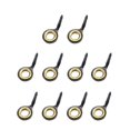thumbnail image 3 of ziyahi 10x Stainless Steel Fishing Rod Guides Fishing Rod Tip Repair Kit Gold 6, 3 of 8