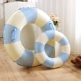 thumbnail image 2 of Retro Striped Swimming Ring Inflatable Swimming Ring Children'S Swimming Pool Float Adult Swimming Circle Swimming Pool Beach Swimming Circle, 2 of 5