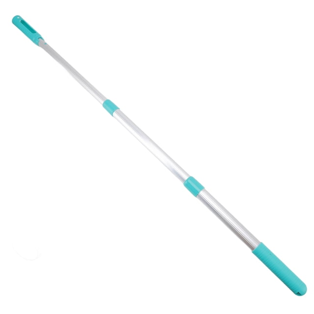Adjustable Aluminum Pool Cleaning Pole with Detachable Head for Brushes and Nets, Lightweight and Durable Extension Tool for Skimmers and Vacuum Cleaners